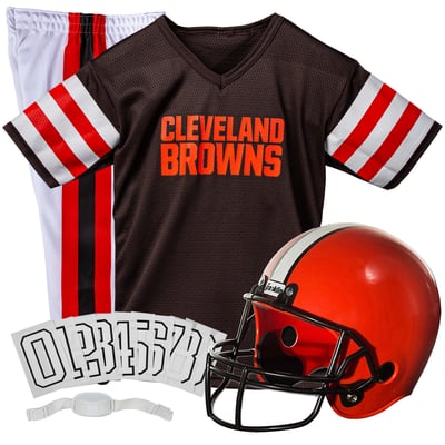 Cleveland Browns Franklin Sports Youth NFL Deluxe Uniform Set - Brown
