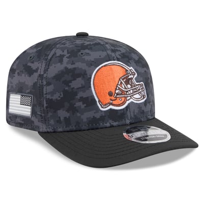 Cleveland Browns New Era Youth 2026 Salute To Service 9SEVENTY Adjustable Hat - Black