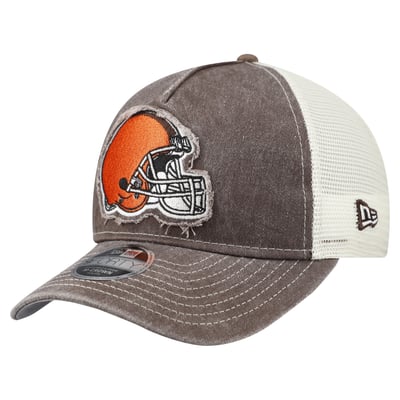  Cleveland Browns New Era Youth Fan 9FORTY M-Crown A-Frame Trucker Adjustable Hat - Brown