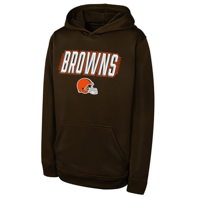 Cleveland Browns Outerstuff Youth Sack Party Performance Hoodie - Brown