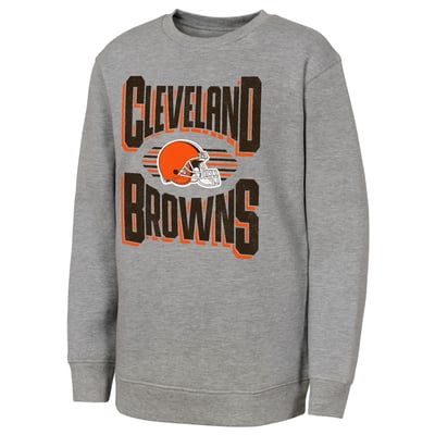 Cleveland Browns Outerstuff Youth Jet Stream Sweatshirt - Gray