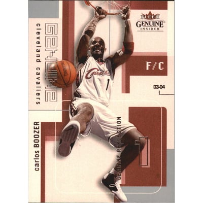 2003-04 Fleer Genuine Insider Reflections #14 Carlos Boozer
