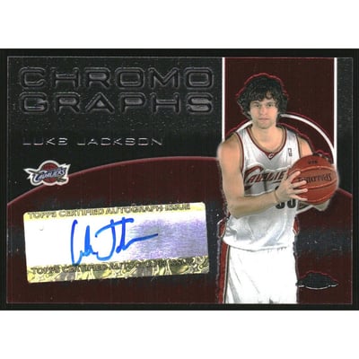 2004-05 Topps Chrome Autographs #LJ Luke Jackson B