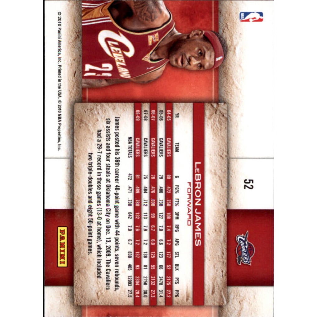 2009-10 Studio #52 LeBron James