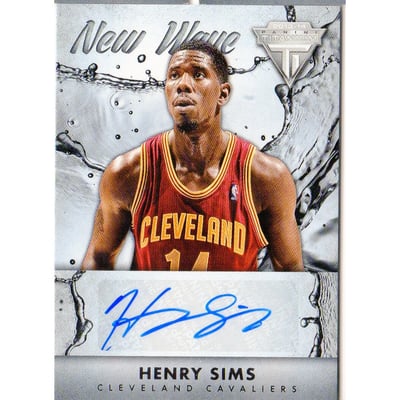 2013-14 Panini Titanium New Wave Signatures #35 Henry Sims