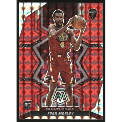 2021-22 Panini Mosaic Mosaic Red #201 Evan Mobley