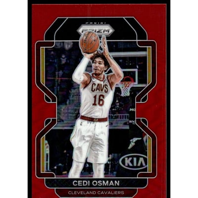 2021-22 Panini Prizm Prizms Red #60 Cedi Osman