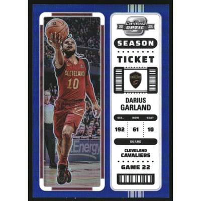 2022-23 Panini Contenders Optic Blue #4 Darius Garland
