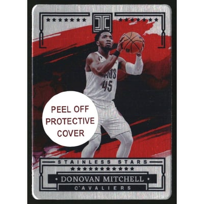 2022-23 Panini Impeccable Stainless Stars Asia Red #14 Donovan Mitchell