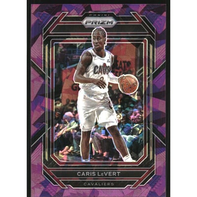 2022-23 Panini Prizm Prizms Purple Ice #77 Caris LeVert