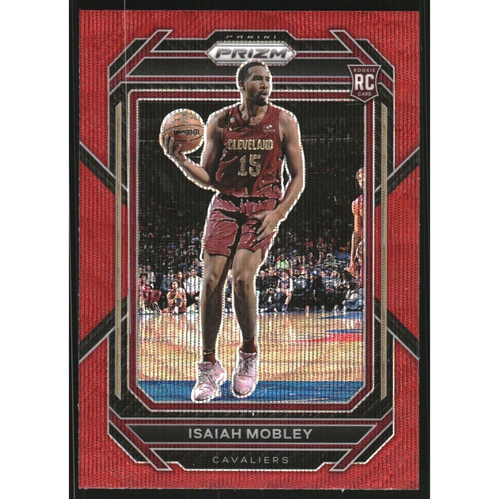 2022-23 Panini Prizm Prizms Ruby Wave #252 Isaiah Mobley
