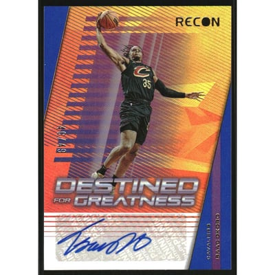 2022-23 Panini Recon Destined for Greatness Signatures Blue #12 Isaac Okoro
