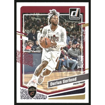2023-24 Donruss Press Proof Purple #39 Darius Garland