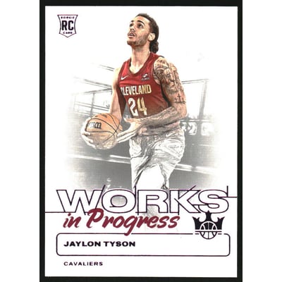 2024-25 Court Kings Works in Progress Pink #3 Jaylon Tyson