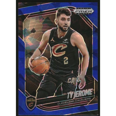 2024-25 Panini Prizm Black Prizms Blue Ice #228 Ty Jerome