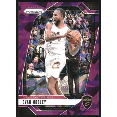 2024-25 Panini Prizm Prizms Purple Ice #148 Evan Mobley