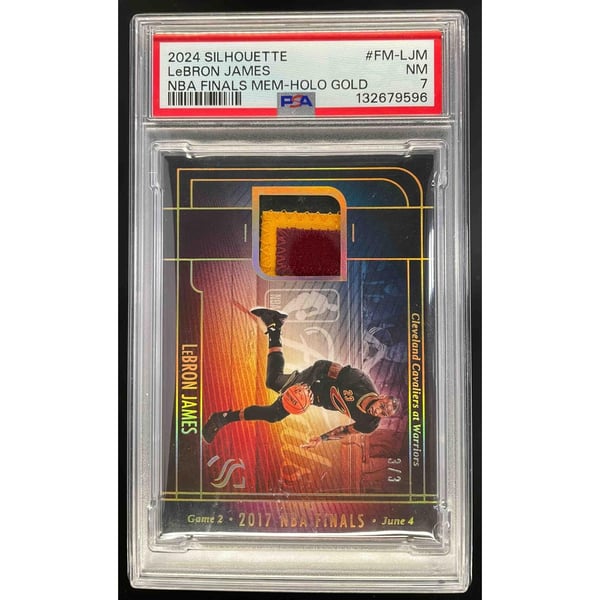 2024-25 Panini Silhouette NBA Finals Memorabilia Holo Gold LeBron 
