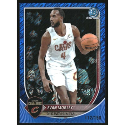 2025-26 Bowman Chrome Blue Shimmer Refractors #BCV93 Evan Mobley