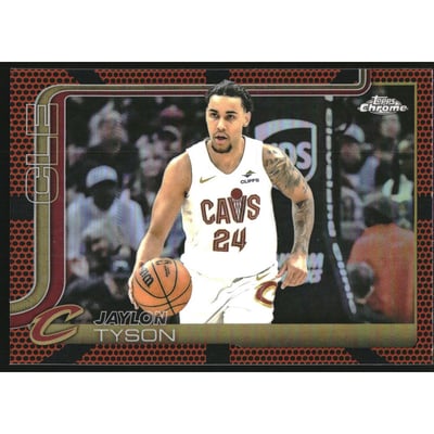 2025-26 Topps Chrome Basketball Refractors #50 Jaylon Tyson