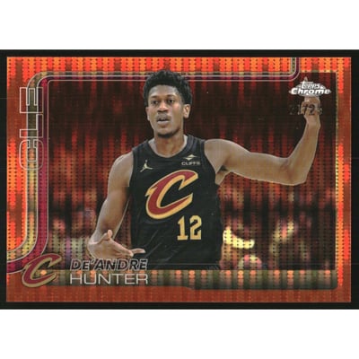 2025-26 Topps Chrome Pulsar Orange Refractors #73 De'Andre Hunter