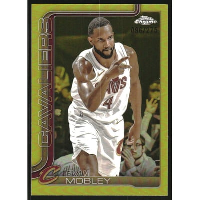 2025-26 Topps Chrome Yellow Refractors #67 Evan Mobley