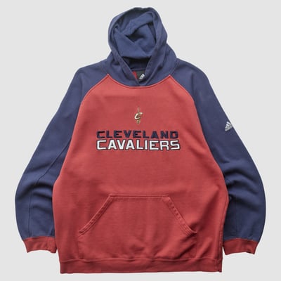 Cleveland Cavaliers Adidas 2010s Hooded Pullover Sweatshirt - Red - L by Fanatics Real Vintage
