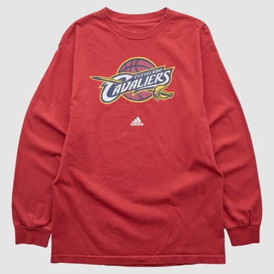 Cleveland Cavaliers Adidas 2010s Long Sleeve T-shirt - Red - M by Fanatics Real Vintage