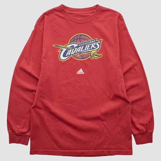 Cleveland Cavaliers Adidas 2010s Long Sleeve T-shirt - Red - M by Fanatics Real Vintage