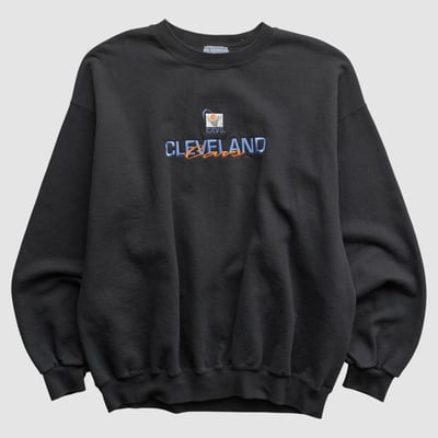 Cleveland Cavaliers Lee Apparel 90s Pullover Sweatshirt - Black - L by Fanatics Real Vintage