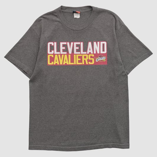 Cleveland Cavaliers Majestic 2000s T-shirt - Charcoal - S by Fanatics Real Vintage