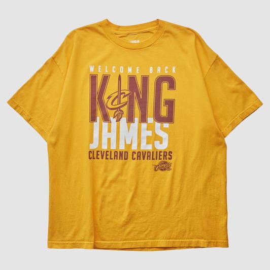 Cleveland Cavaliers NBA 2010s T-shirt - Yellow - 2XL by Fanatics Real Vintage