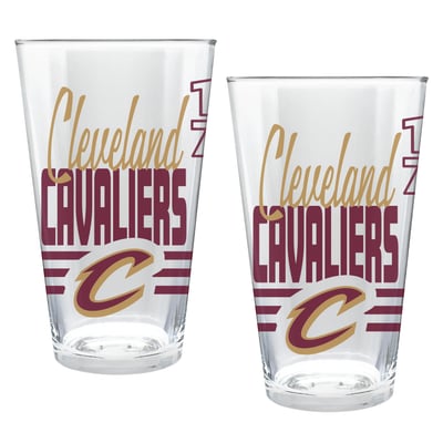 Cleveland Cavaliers Two-Piece 16oz. Heritage Pint Glass Set