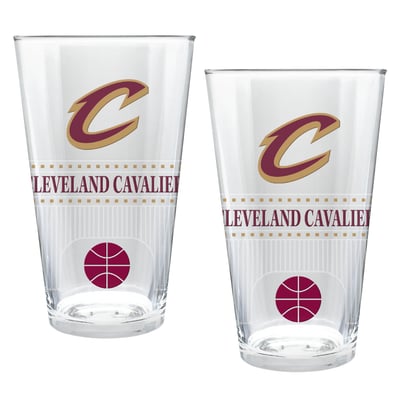 Cleveland Cavaliers Two-Piece 16oz. Stadium Pint Glass Set