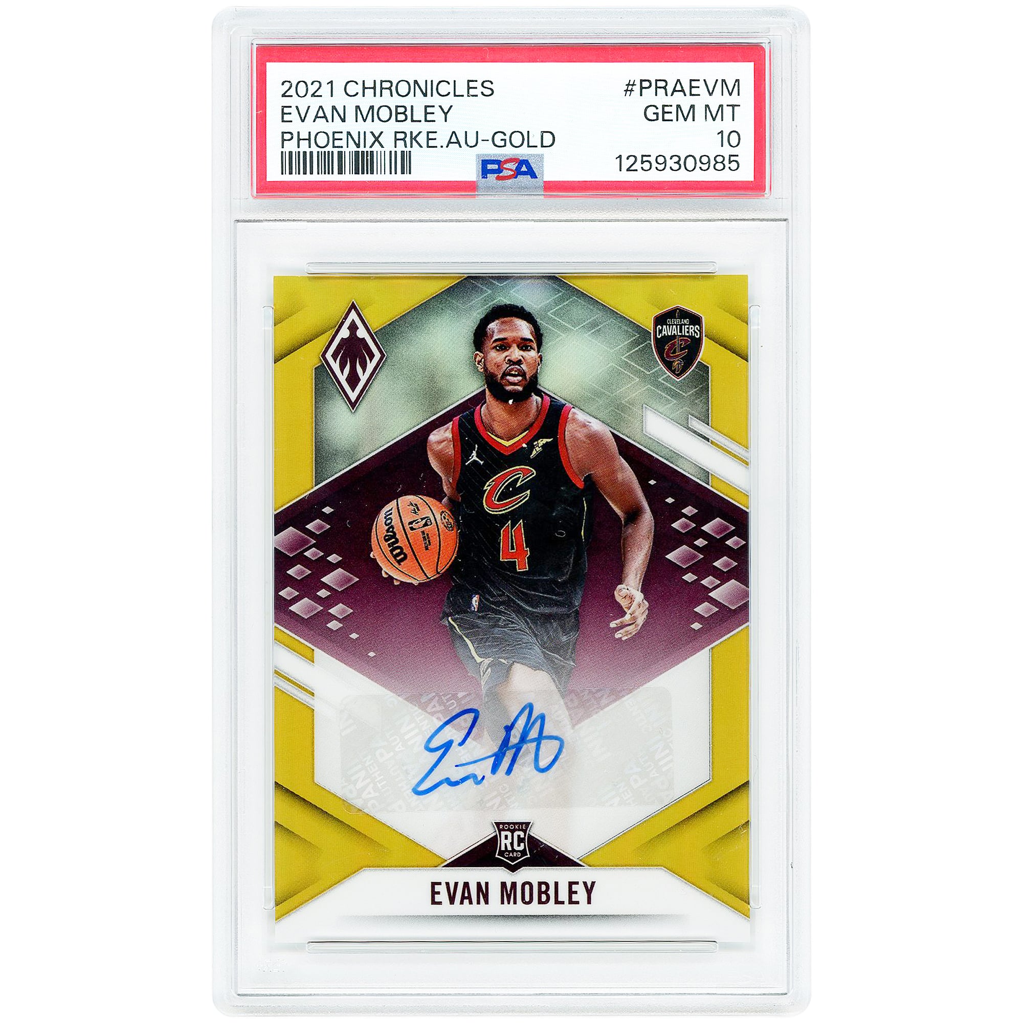 Evan Mobley Cleveland Cavaliers Autographed 2021-22 Panini 