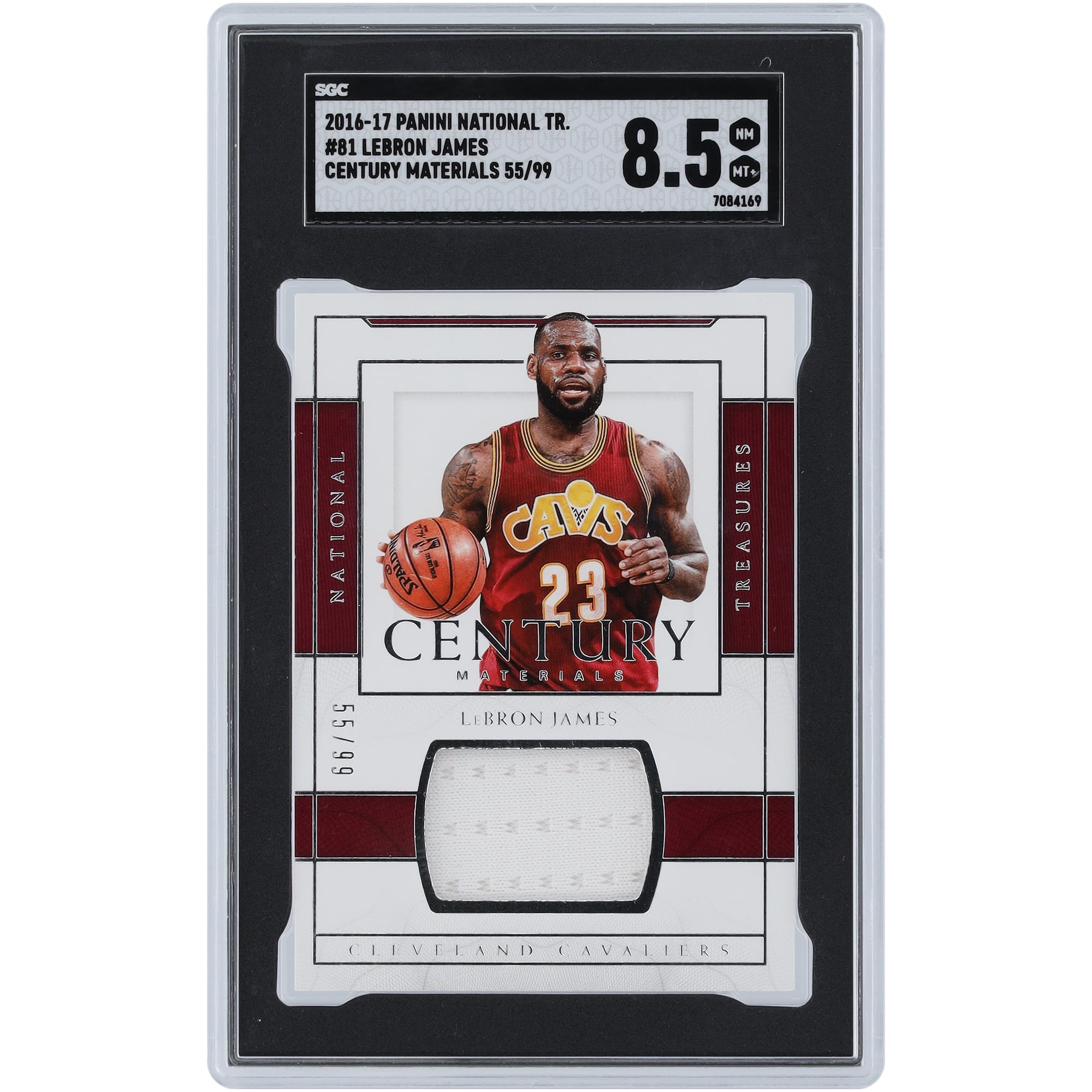 Lebron James 2016-17 Panini Prizm Orange /49 Refractor Sky