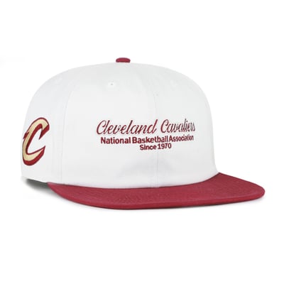 Cleveland Cavaliers '47 Script Stack Captain Snapback Hat - Cream