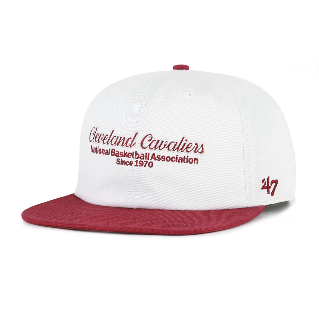 Cleveland Cavaliers '47 Script Stack Captain Snapback Hat - White