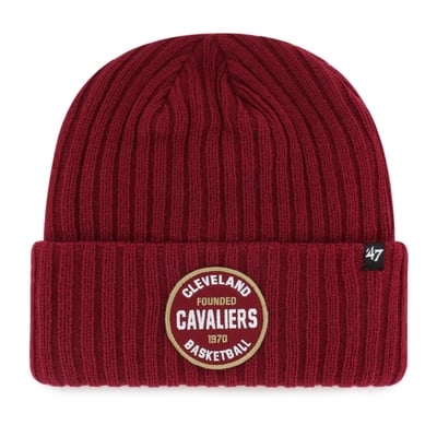  Cleveland Cavaliers '47 Ribbed Snowdrift Cuffed Knit Hat - Wine
