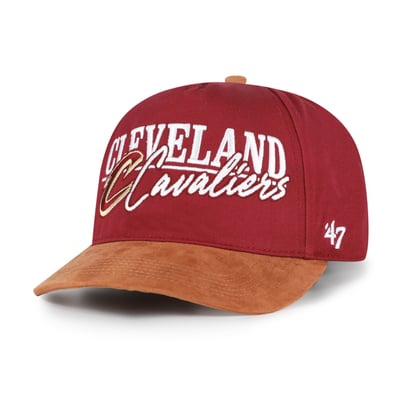 Cleveland Cavaliers '47 Scribe Line Hitch Adjustable Hat - Wine/Tan