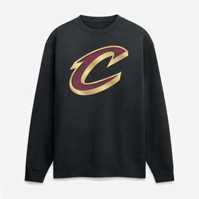 Cleveland Cavaliers  Metallic Mascot Sweatshirt - Black