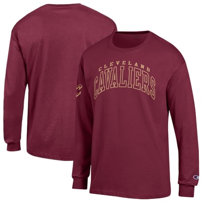  Cleveland Cavaliers Champion Jersey Long Sleeve T-Shirt - Wine