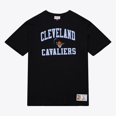  Cleveland Cavaliers Mitchell & Ness Hardwood Classics Legendary Slub T-Shirt - Black