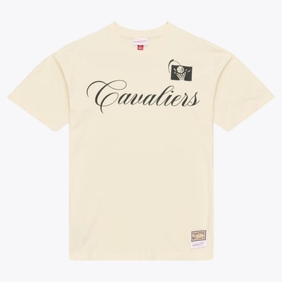  Cleveland Cavaliers Mitchell & Ness Hardwood Classics Cookies & Cream T-Shirt - Cream