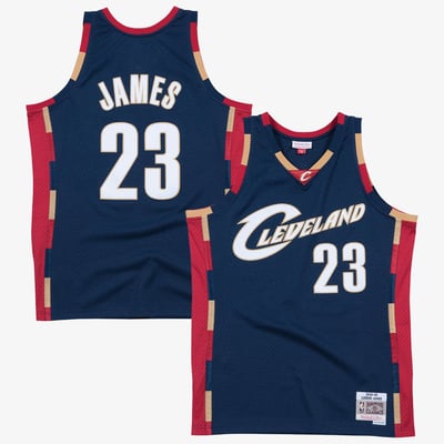 LeBron James Cleveland Cavaliers Mitchell & Ness Hardwood Classics Swingman Jersey - Navy