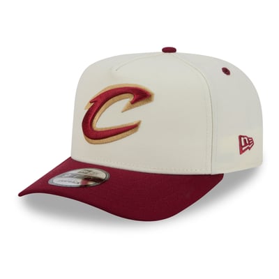 Cleveland Cavaliers New Era City A-Frame 9FIFTY Snapback Hat - Cream/Wine