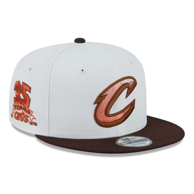 Cleveland Cavaliers New Era Pumpkin Spice 9FIFTY Snapback Hat - White