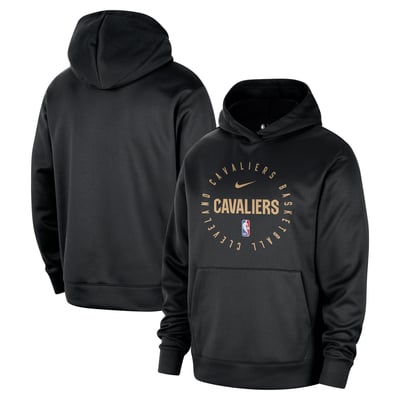 Cleveland Cavaliers Nike 2024/25 Spotlight On-Court Practice Performance Pullover Hoodie - Black
