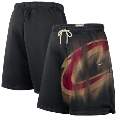 Cleveland Cavaliers Nike 2026 Standard Issue Practice Icon Fleece Shorts - Black