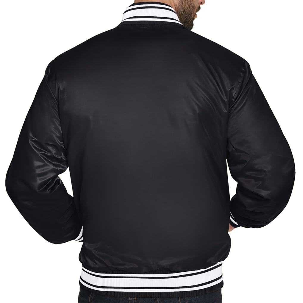 Cleveland Cavaliers Starter Printed Team Logo Satin Varsity Full-Snap Jacket - Black