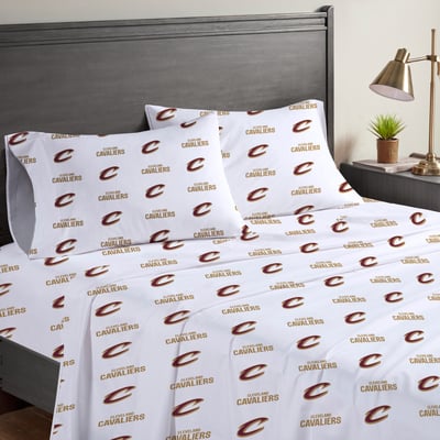 Cleveland Cavaliers Pegasus Four-Piece Queen Sheet Set